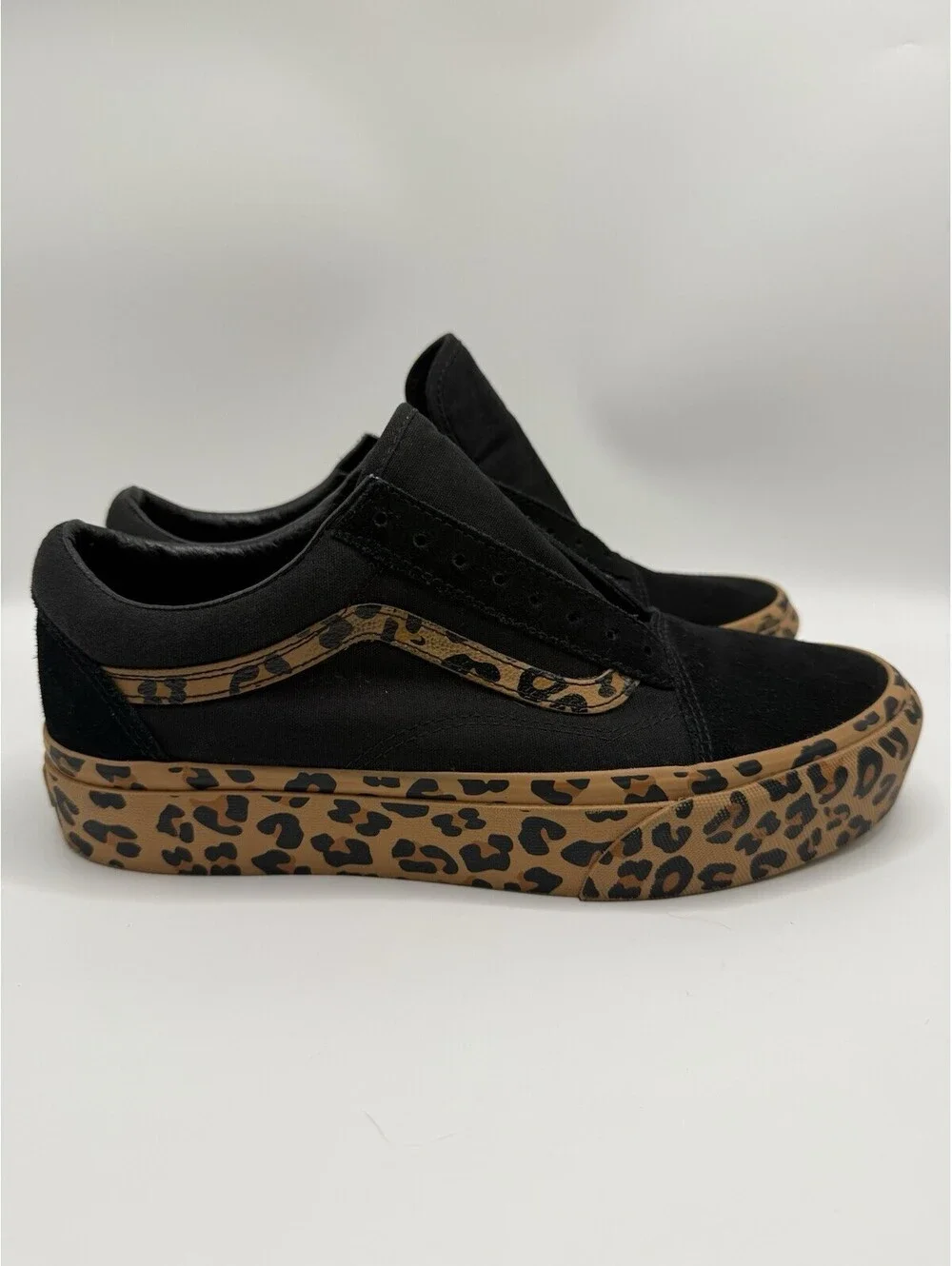 Vans Off The Wall Leopard Print Platform Skate Shoes Women’s US 9.5 NWOB